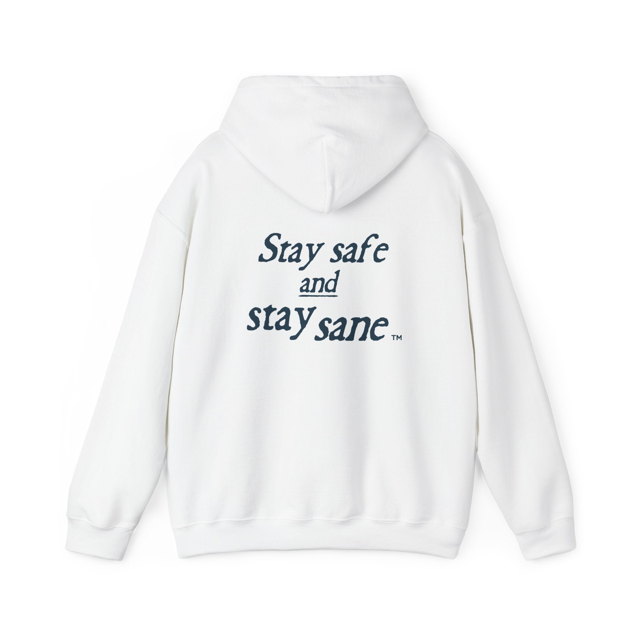 Unisex Heavy Blend™ Hooded Sweatshirt - Protecting The Republic, No Delusion Zone & Stay Safe Stay Sane Motivational Hoodie