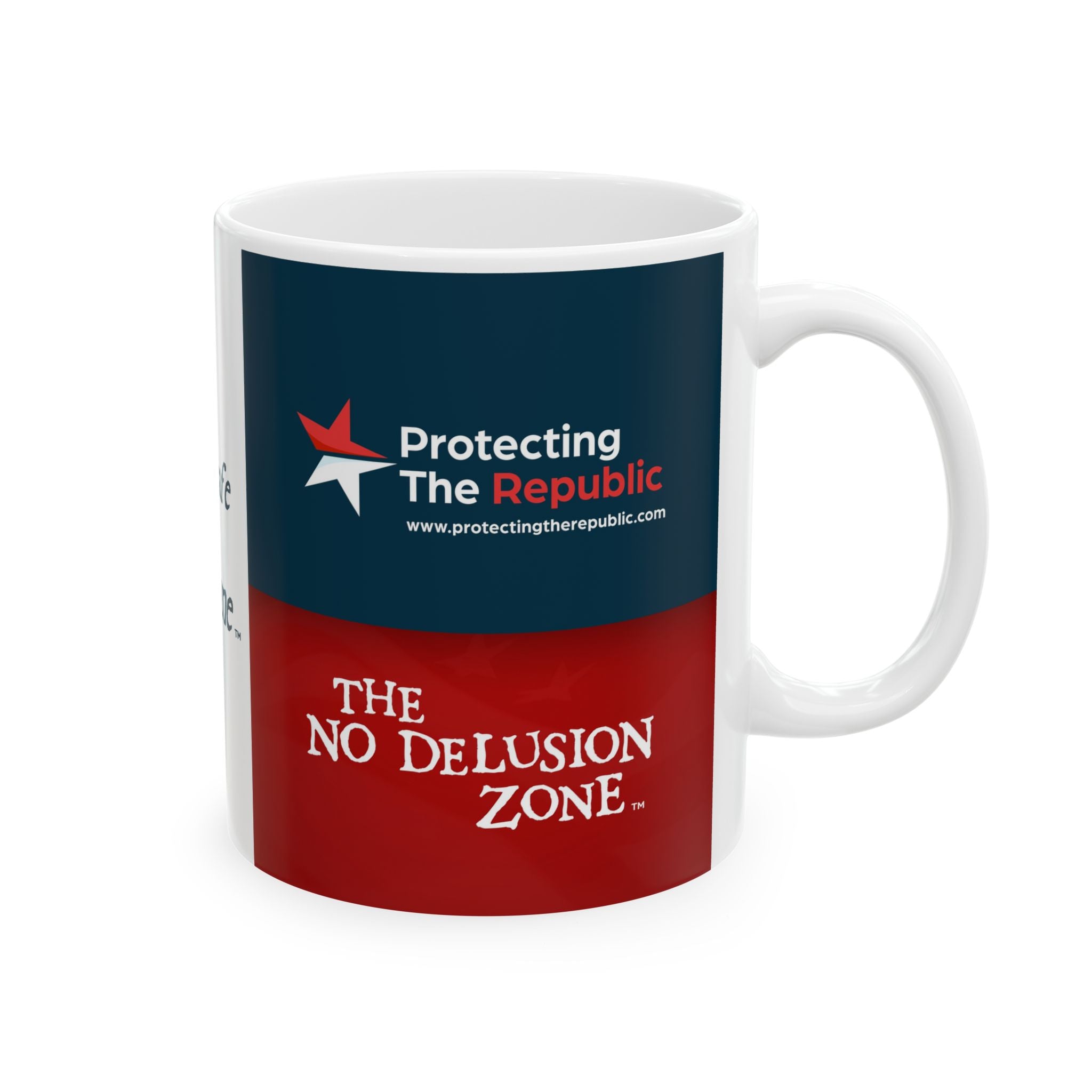 No Delusion Zone Inspirational Ceramic Mug - "Stay Safe and Stay Sane" - Perfect Gift for Coffee Lovers