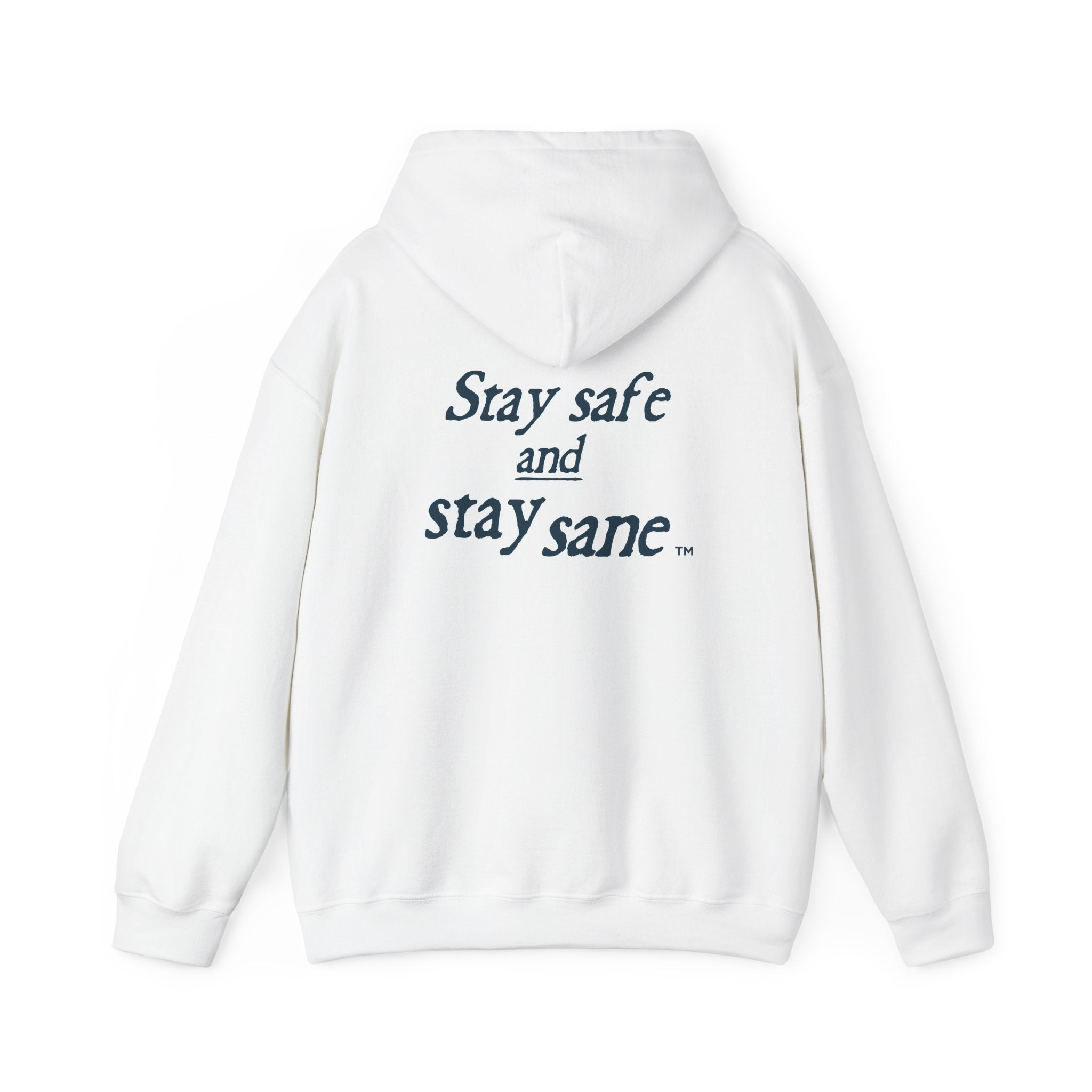 Unisex Heavy Blend™ Hooded Sweatshirt - Stay Safe & Stay Sane - The No Delusion Zone