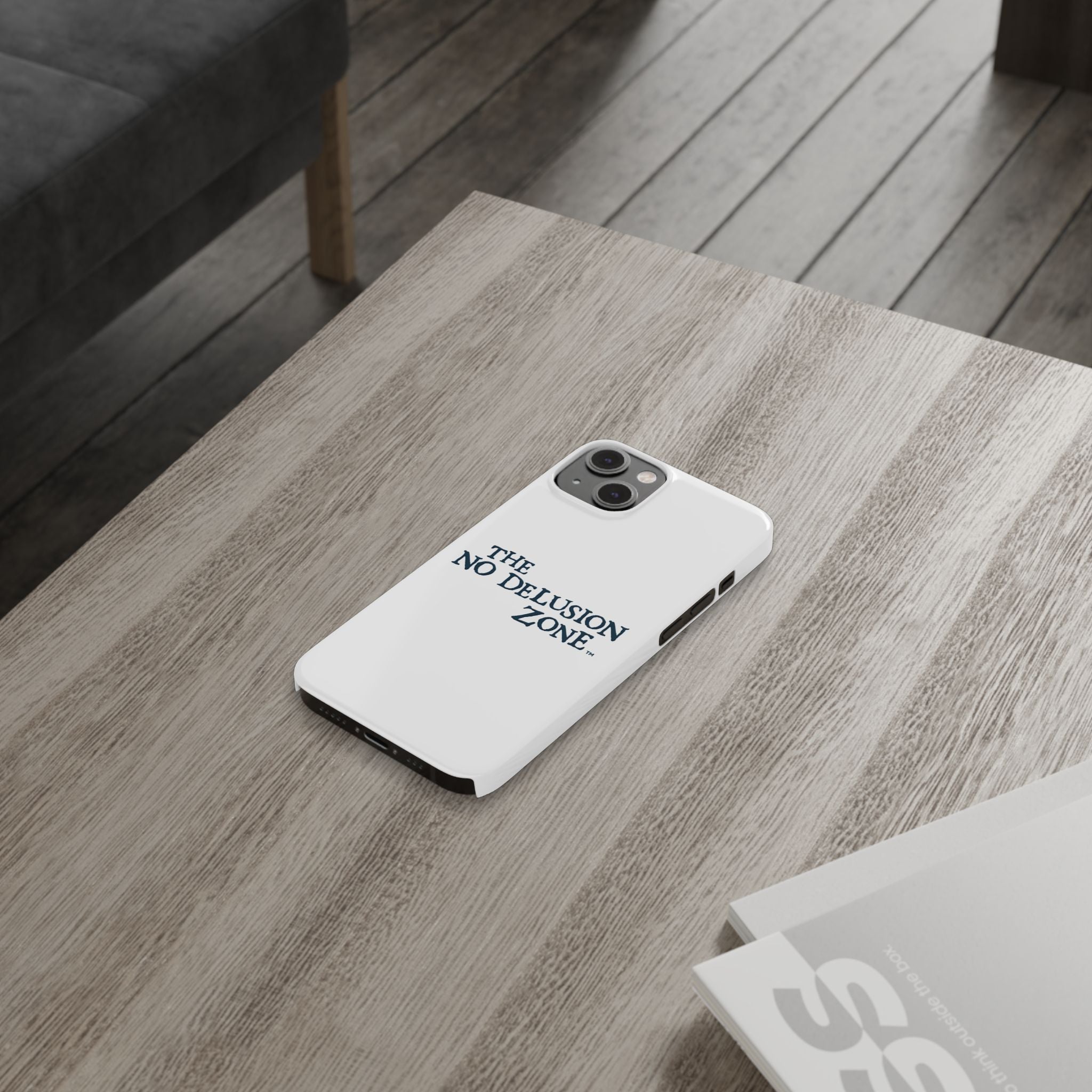 No Delusion Zone Slim Phone Case - Stylish & Protective Design for Mental Clarity