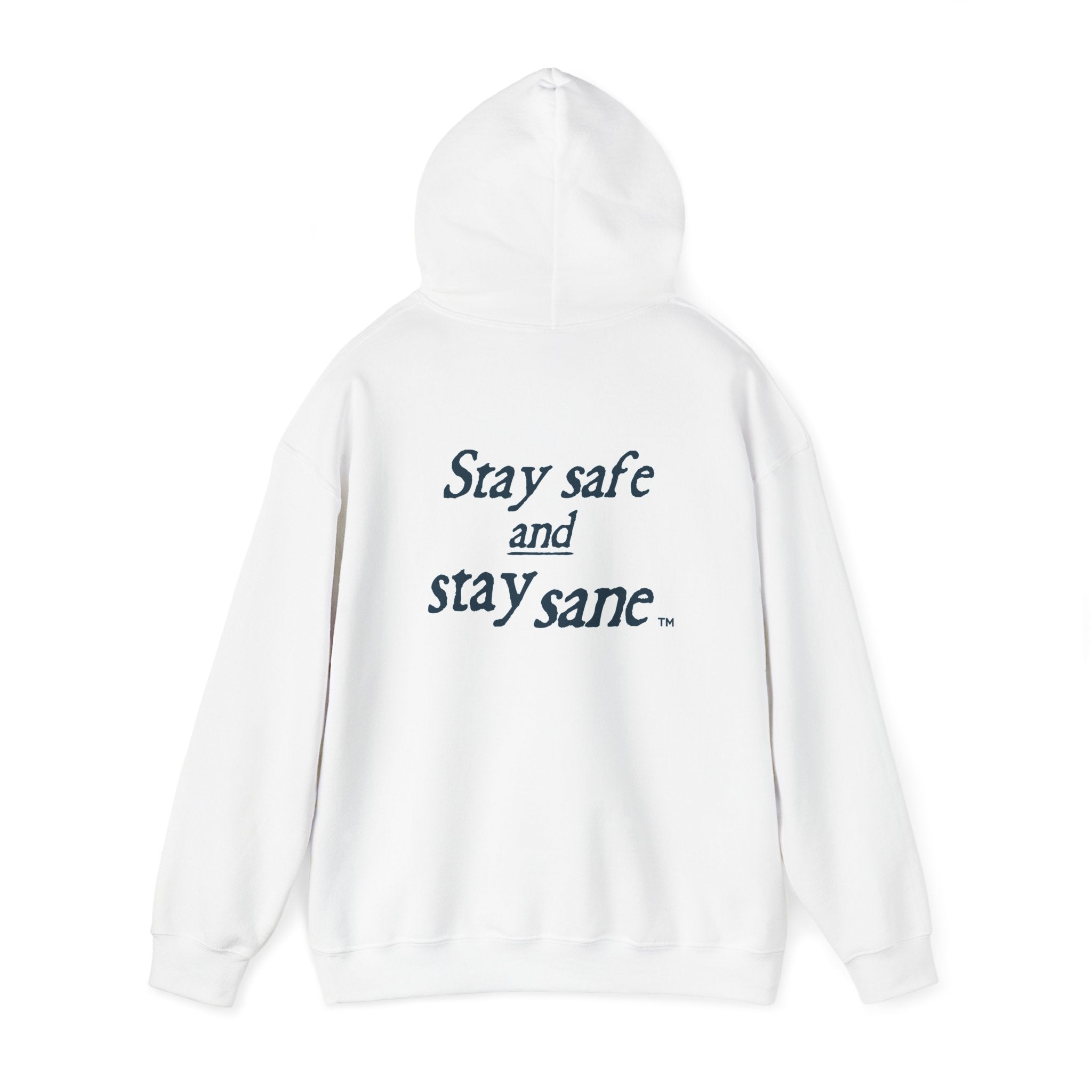 Unisex Heavy Blend™ Hooded Sweatshirt - Stay Safe & Stay Sane - The No Delusion Zone